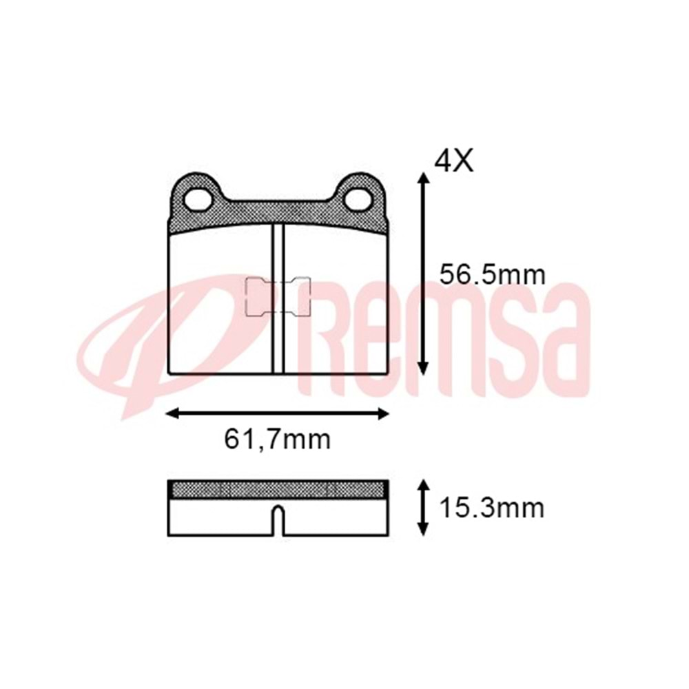 Disk Balata Vw Jetta, Golf Ön - REMSA