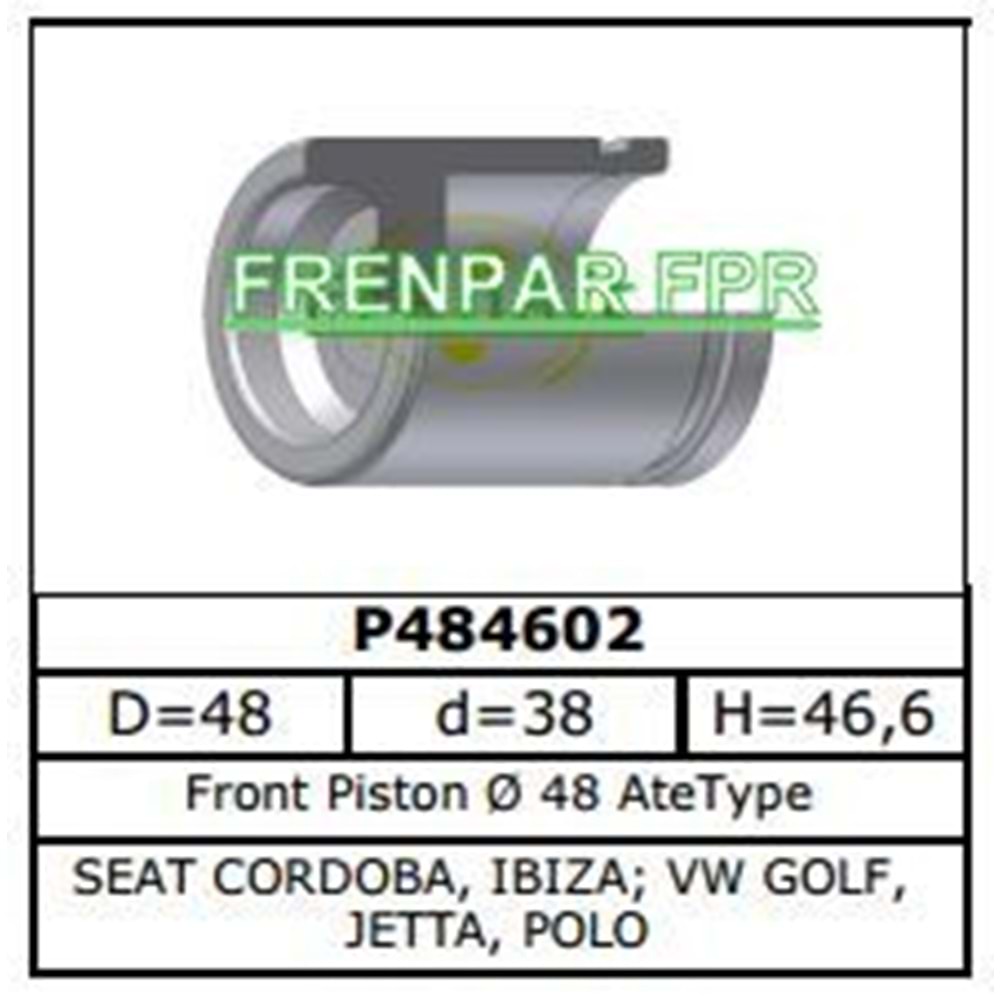 Fren Kaliper Pistonu Ön Seat, Vw