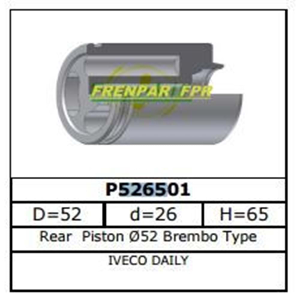 Fren Kaliper Pistonu Arka Ford, Iveco