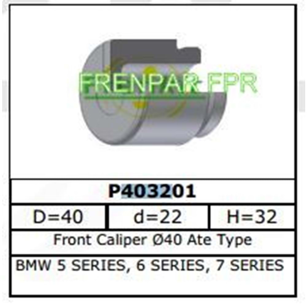 Fren Kaliper Pistonu Ön Bmw E28, E34, E23