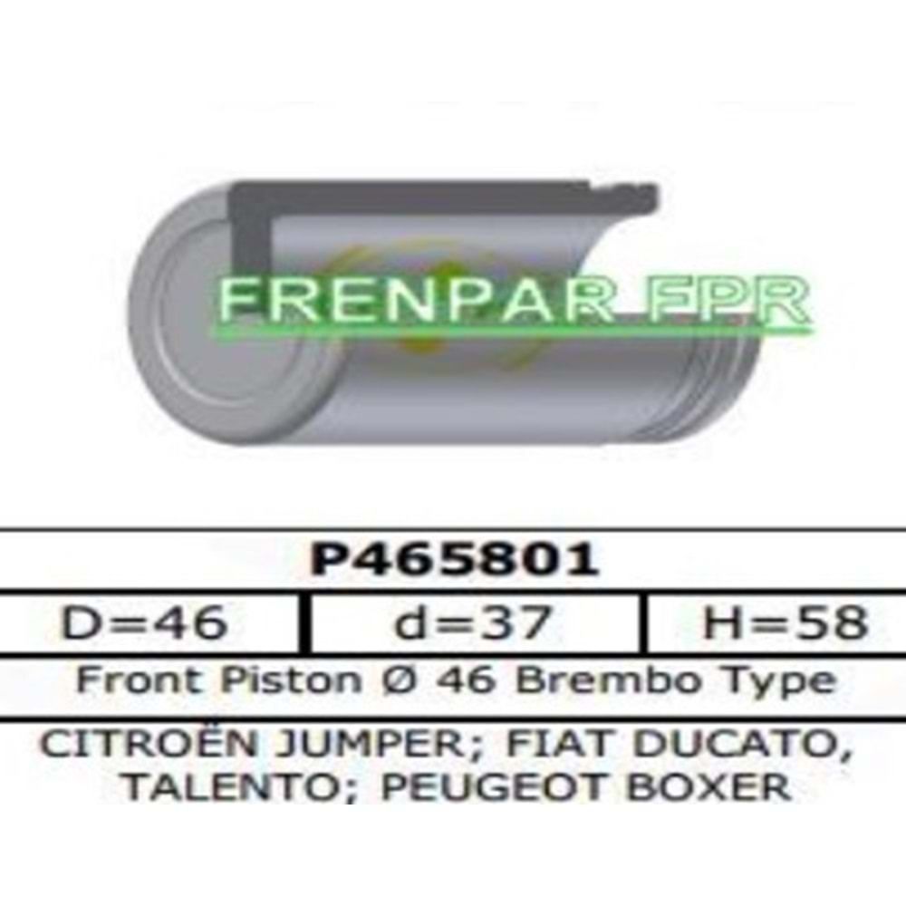 Fren Kaliper Pistonu Ön Citroen, Peugeot, Fiat