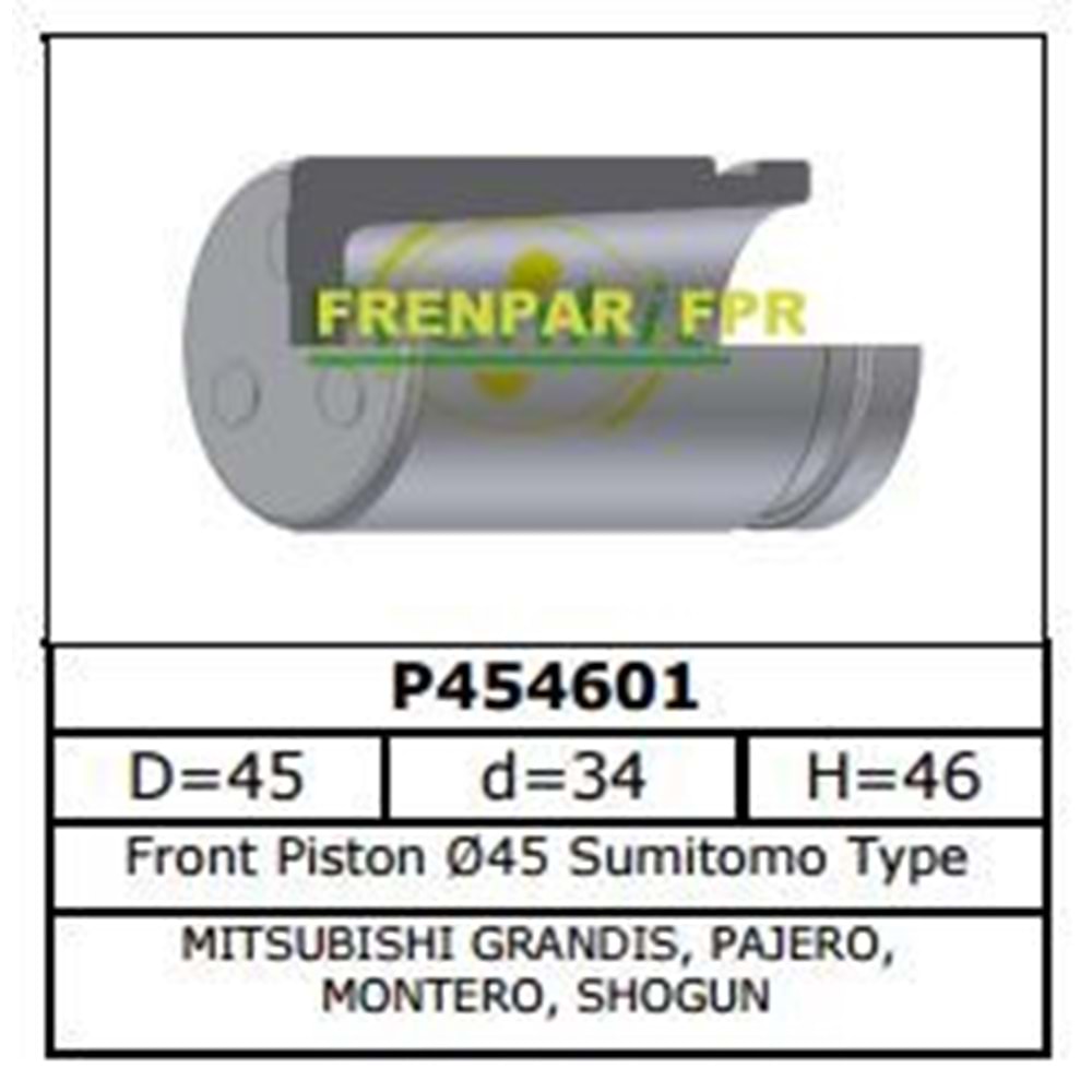 Fren Kaliper Pistonu Ön Mitsubishi, Suzuki