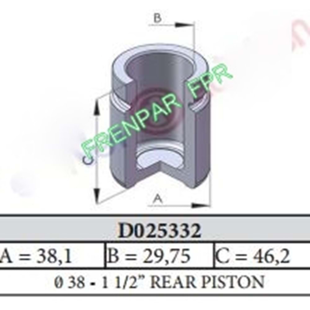 Fren Kaliper Pistonu Arka Honda Accord, CR-V II