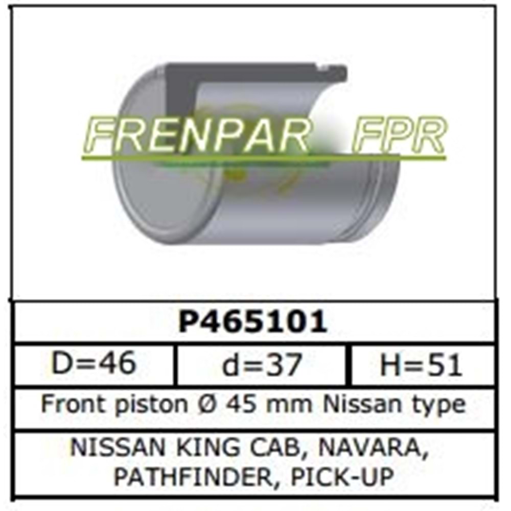 Fren Kaliper Pistonu Ön Nissan