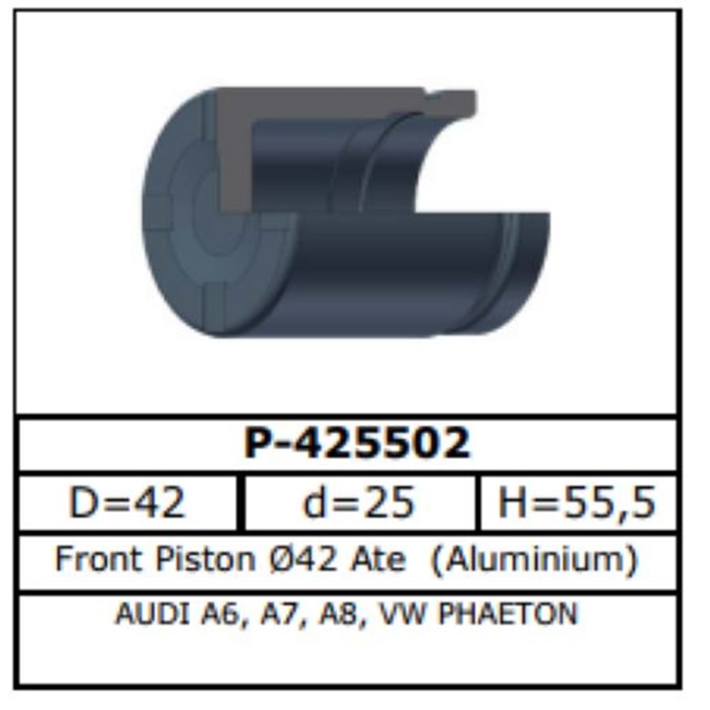 Fren Kaliper Pistonu Ön Audi A6, A7, A8, Q5, Bmw E60, E61, E63