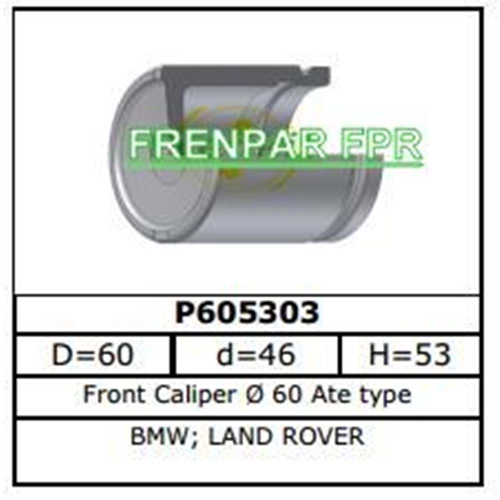 Fren Kaliper Pistonu Ön Bmw E36, E34, E39, E32, E38, E53