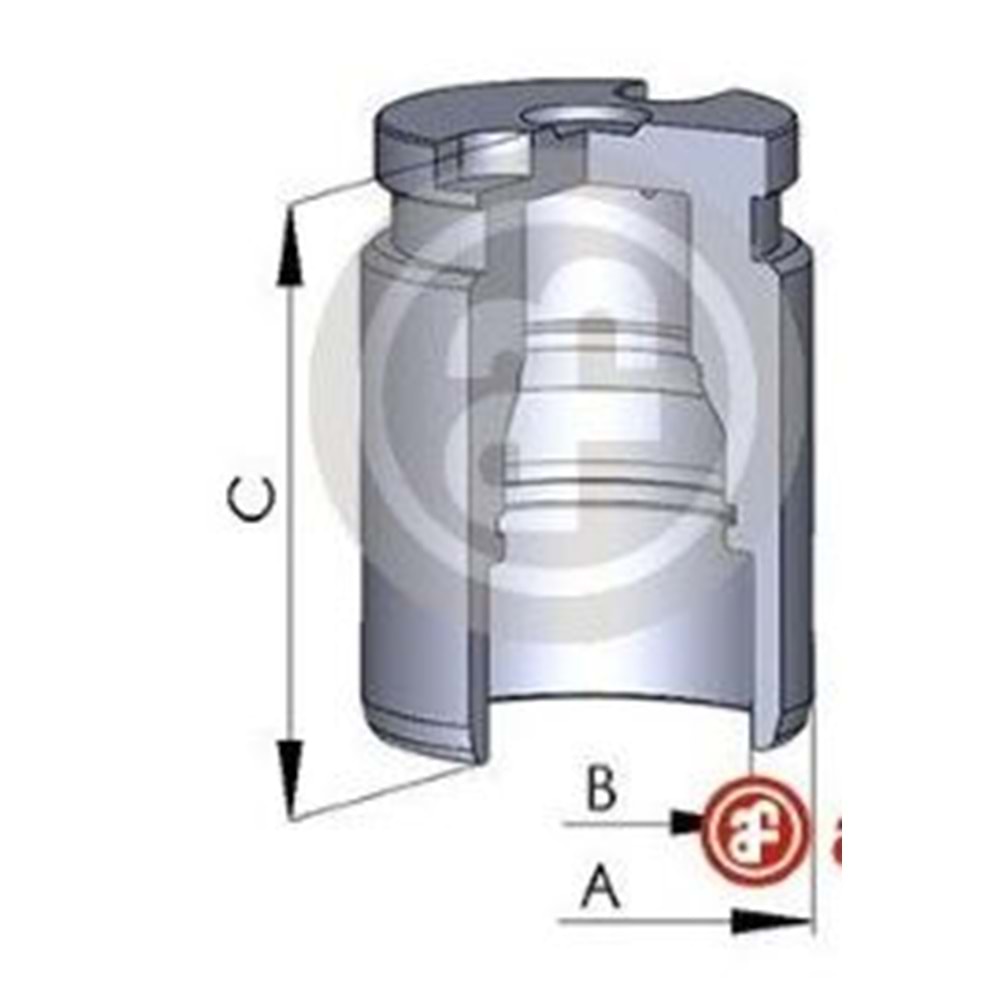 Fren Kaliper Pistonu Mitsubishi Colt 04> Arka (MEKANİZMALI)