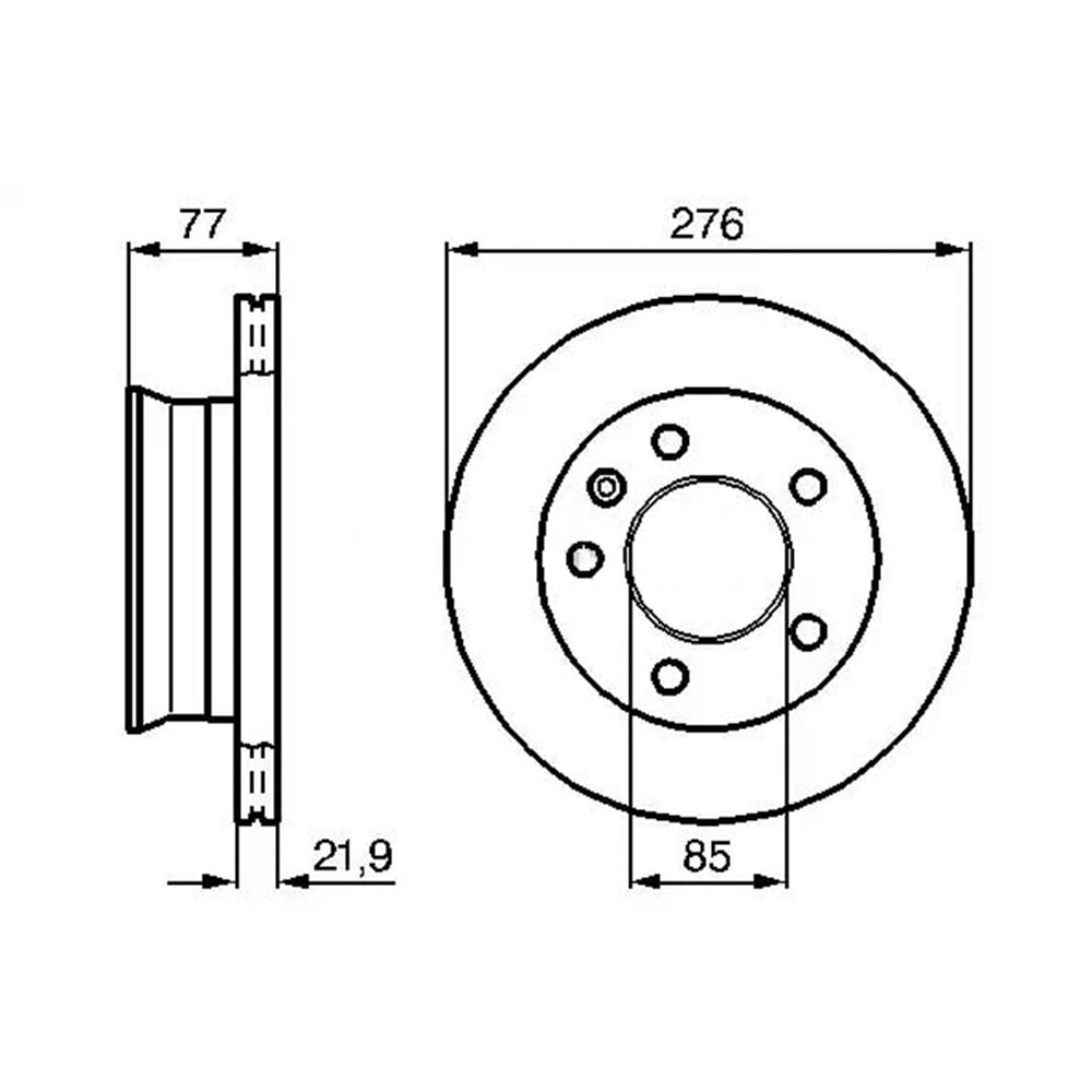 Fren Diski Vw LT 35, LT 46, Mercedes Sprinter 312 Ön - 276 MM -