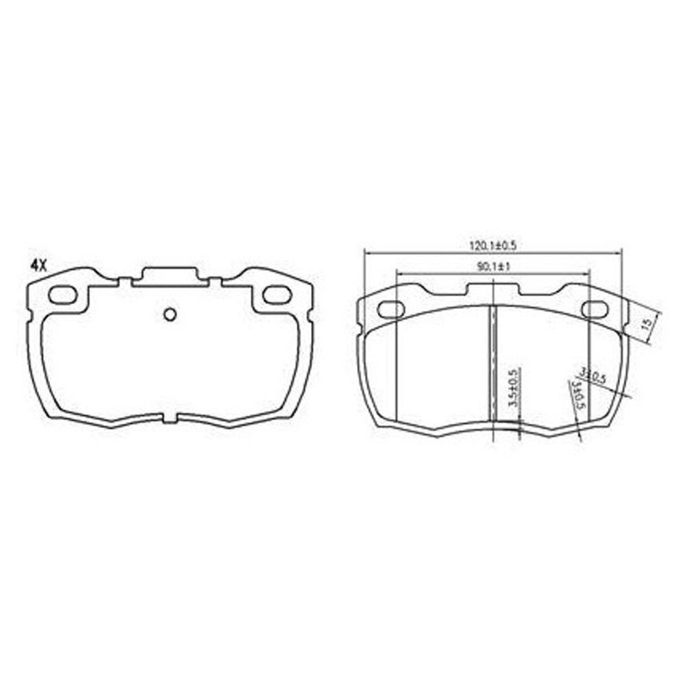 Disk Balata Ön Dodge AS 250