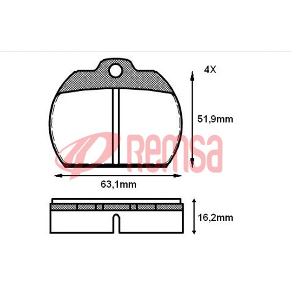 Disk Balata Vw KaEFeR, Polo Ön - REMSA