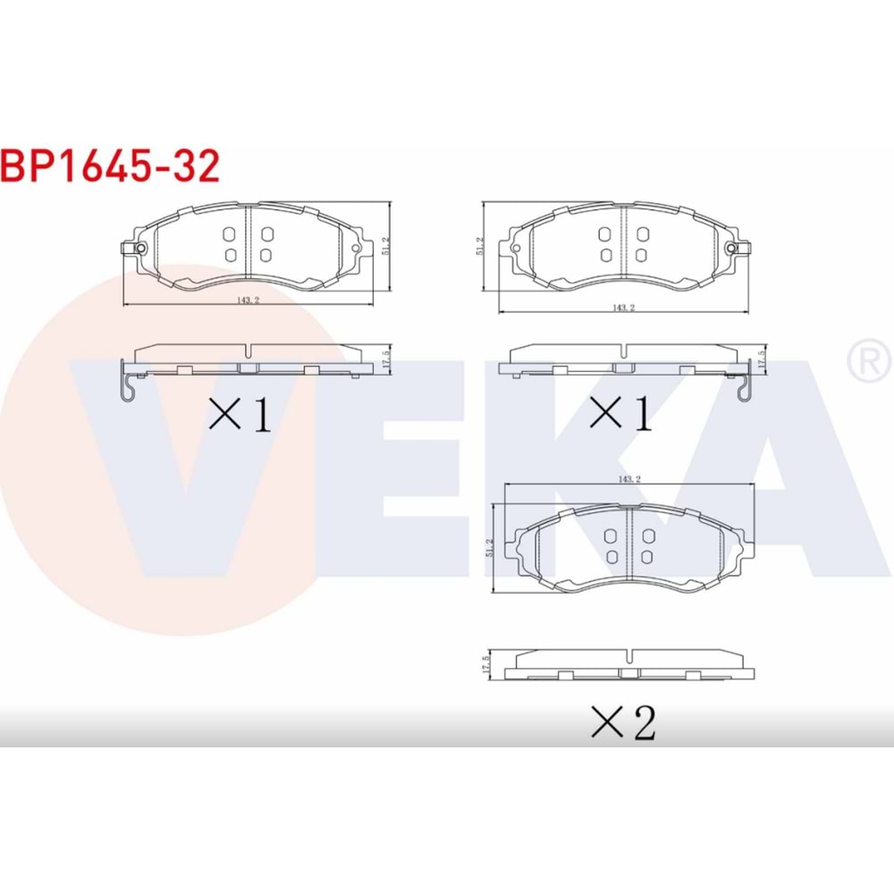 Disk Balata Chevrolet EVANDA (V200) 2.0İ Ön - SYF