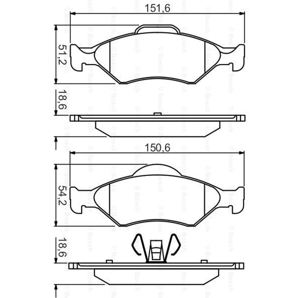 Disk Balata Mazda 121, Ford Ka, Fiesta Ön - SYF