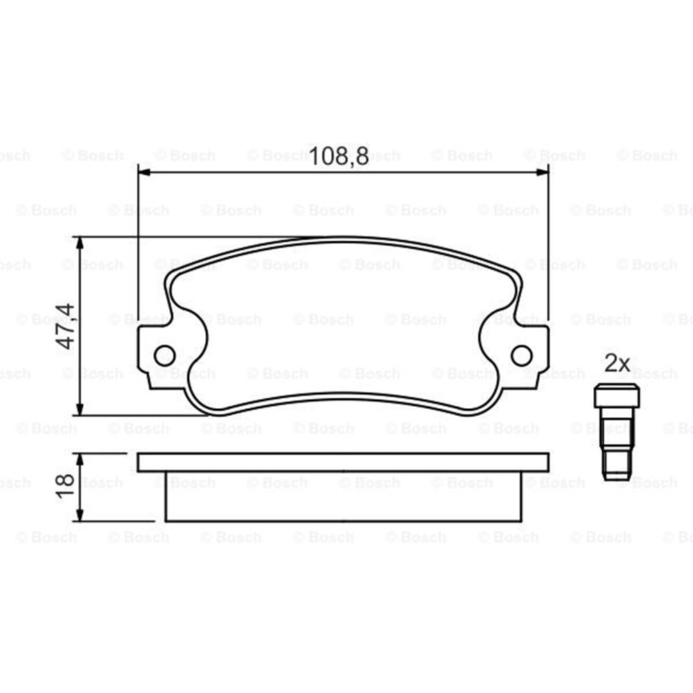 Disk Balata Fiat Uno, Seat İbiza Ön - Bosch