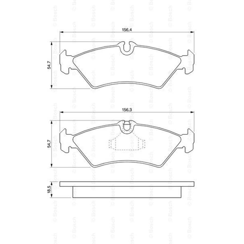 Disk Balata Mercedes Sprinter, Vw LT 28 Arka - Bosch