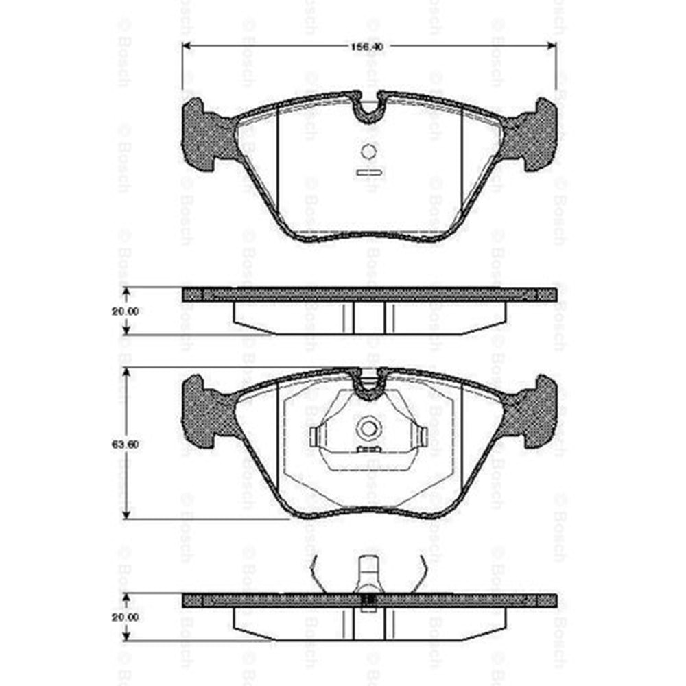 Disk Balata Bmw Z4, Z3, E27, E34 Ön - Bosch