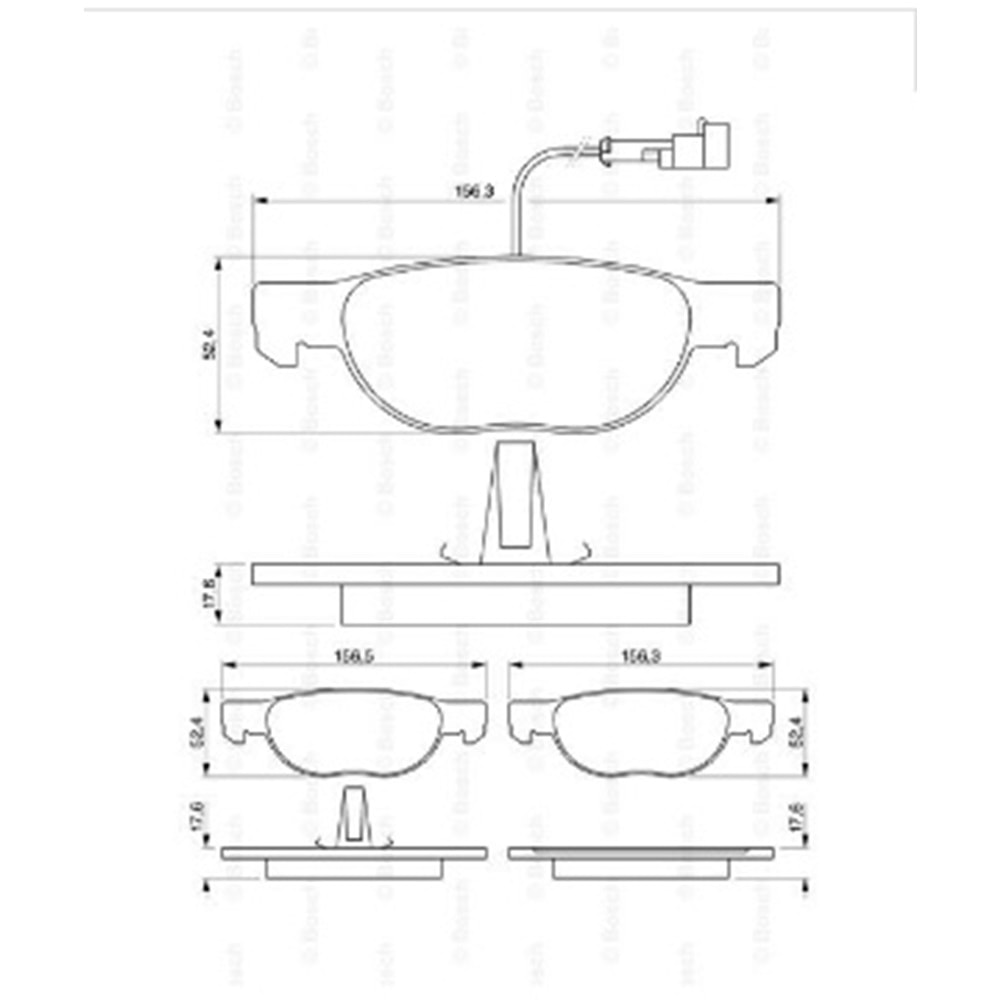 Disk Balata Fiat Punto, Bravo, Brava, Marea Ön - Bosch