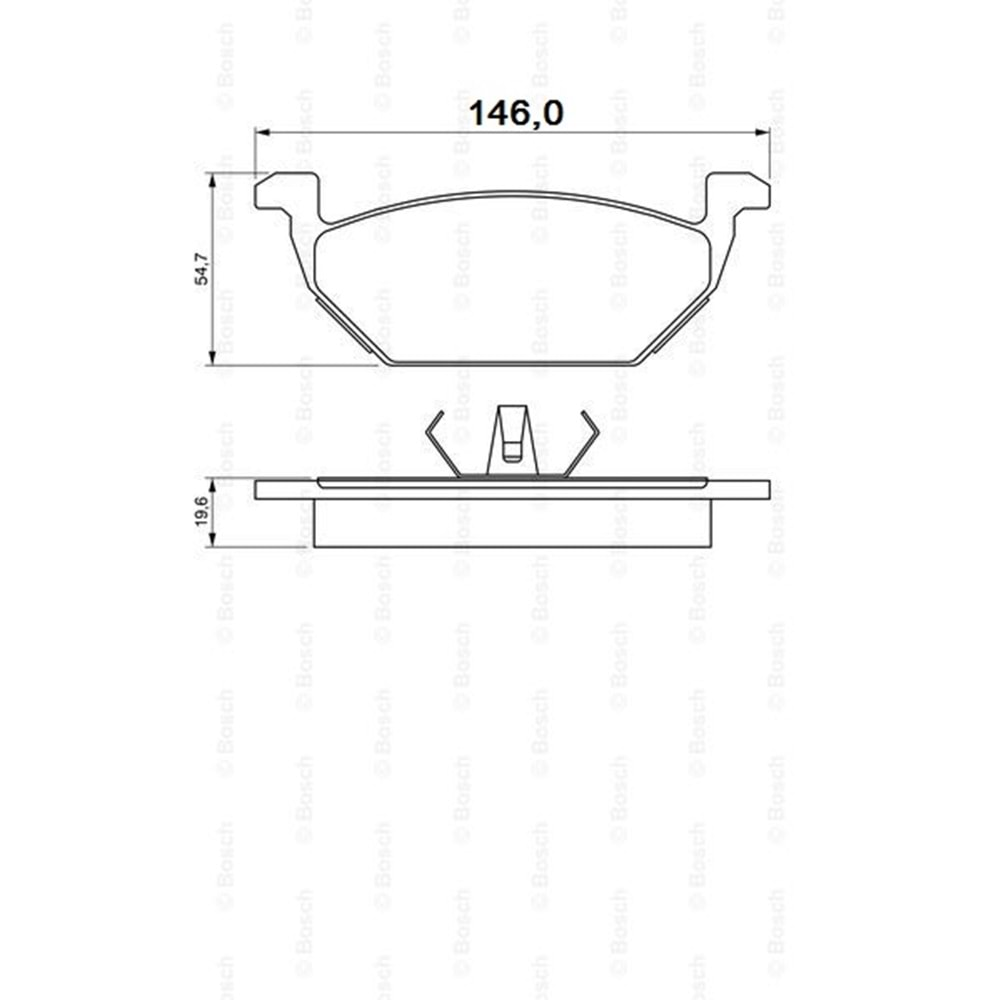 Disk Balata Vw, Seat İbiza, Audi A1 Ön - Bosch