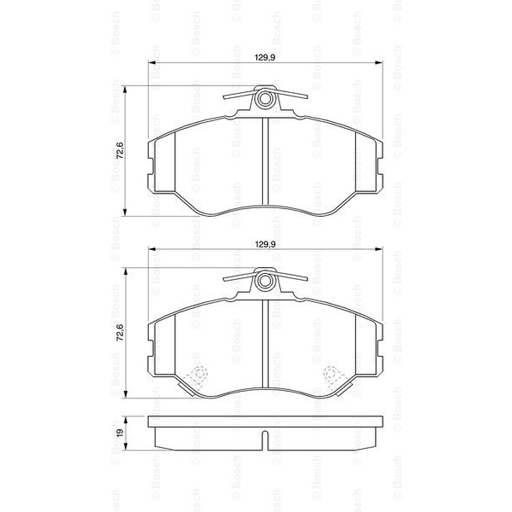 Disk Balata Hyundai H100 Ön - Bosch