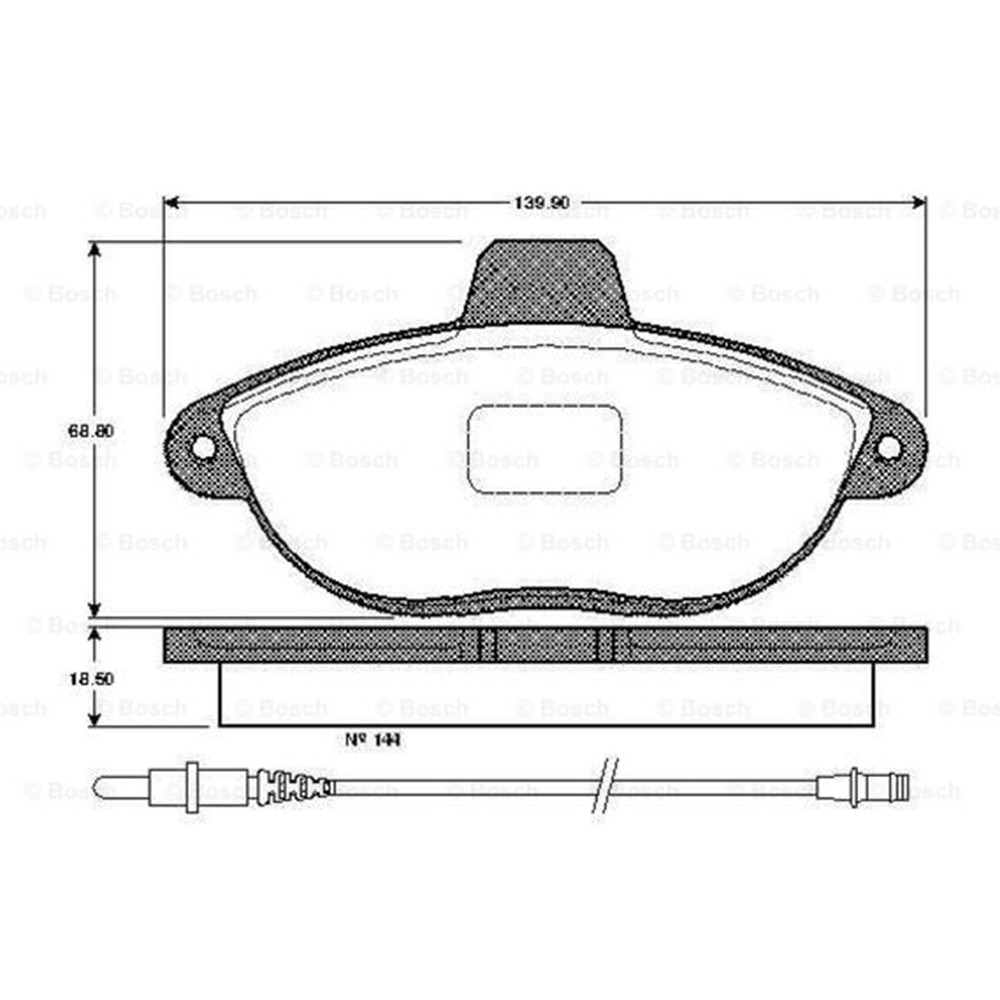 Disk Balata Fiat Scudo (220P) 1.9 Ön - Bosch