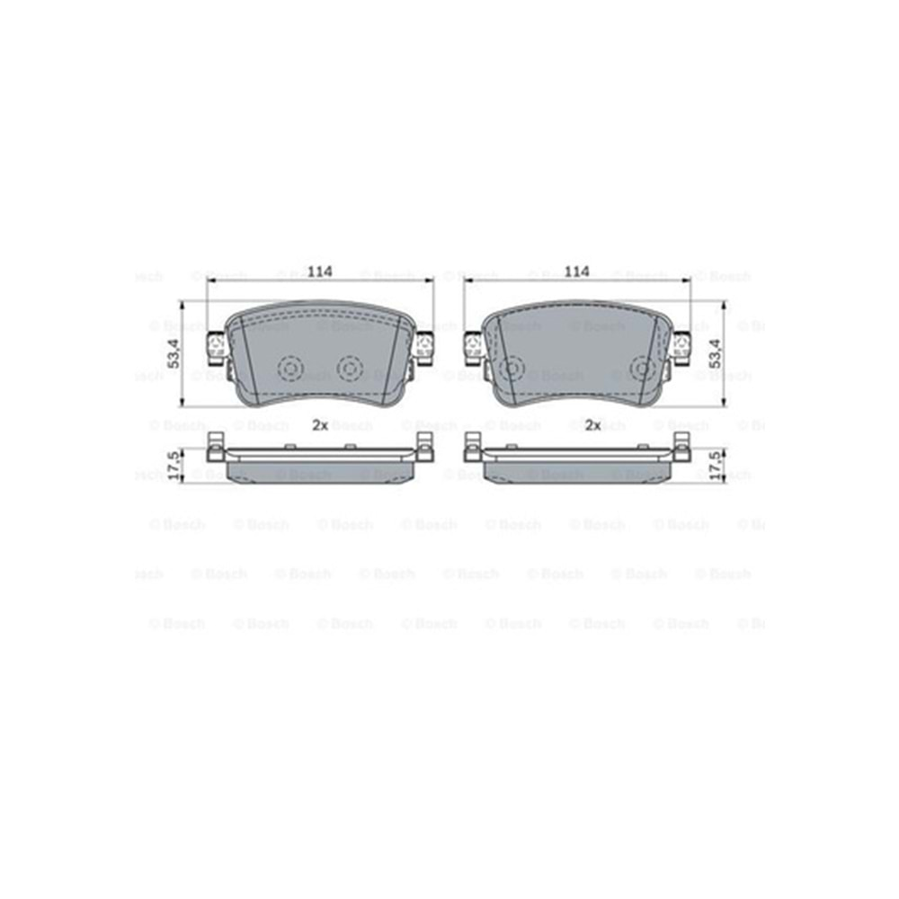 Disk Balata Citroen Jumpy, Peugeot Expert, Toyota Proace Arka - BOSCH