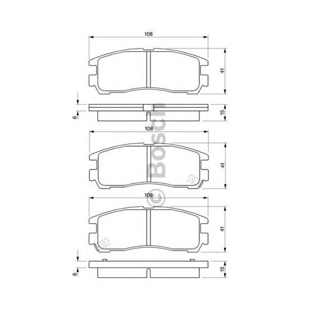 Disk Balata Opel SİNTRA Arka, CADILLAC DEVILLE (99-05), Chevrolet IMPALA Saloon (99-05) - Bosch