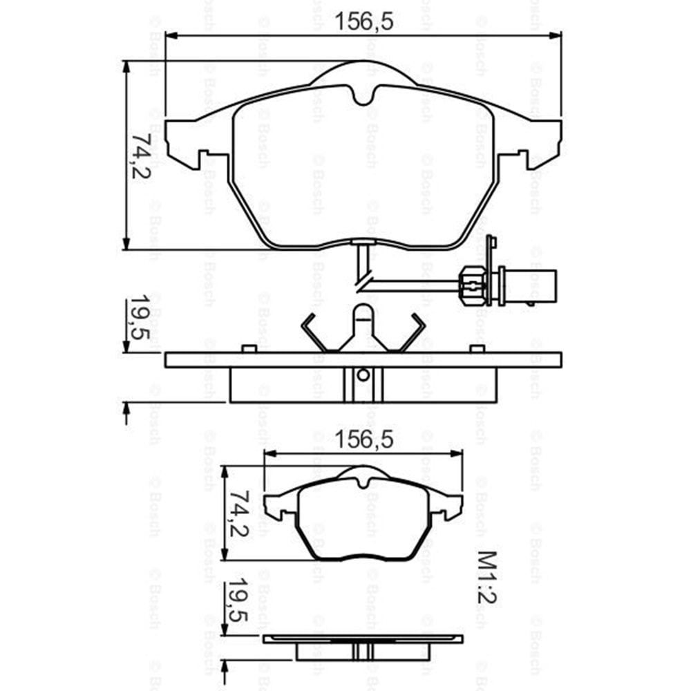 Disk Balata Vw Passat, Audi A6 Ön - Bosch