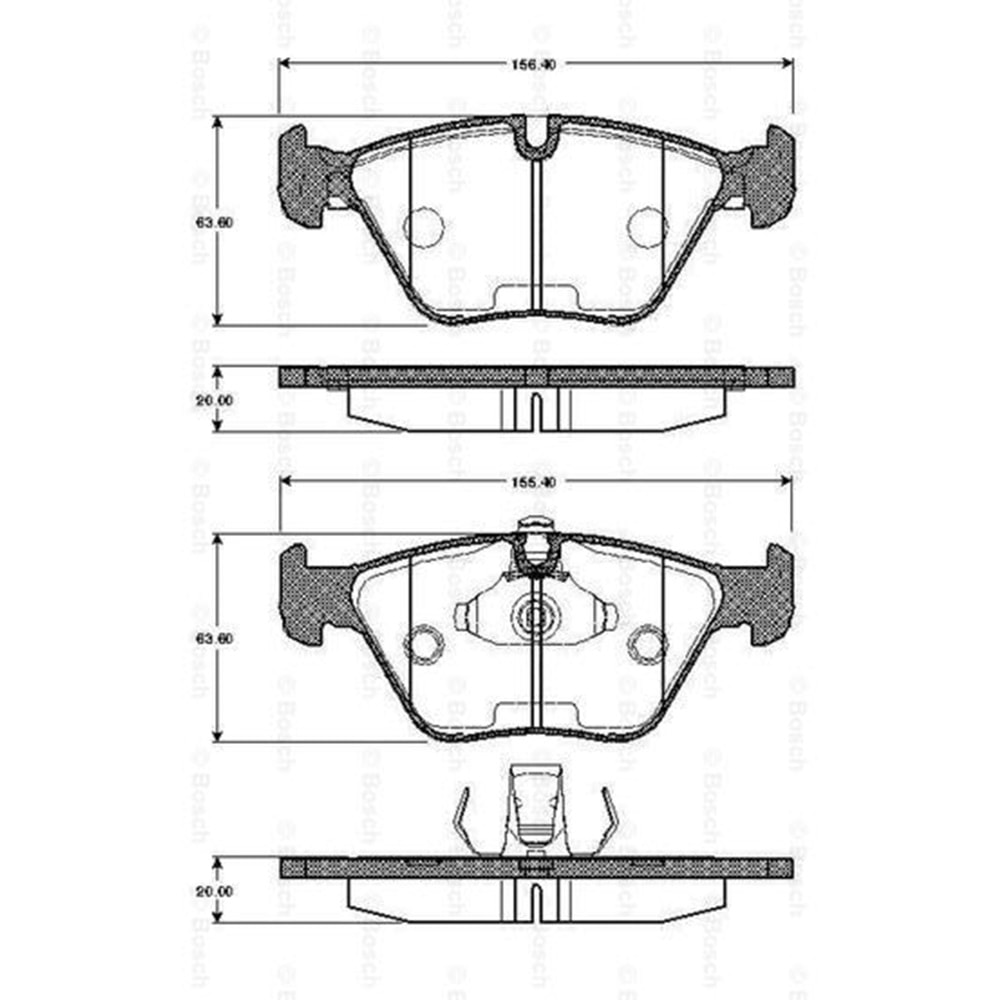 Disk Balata Bmw 5 Serisi E39, 3 Serisi E46 Ön - Bosch