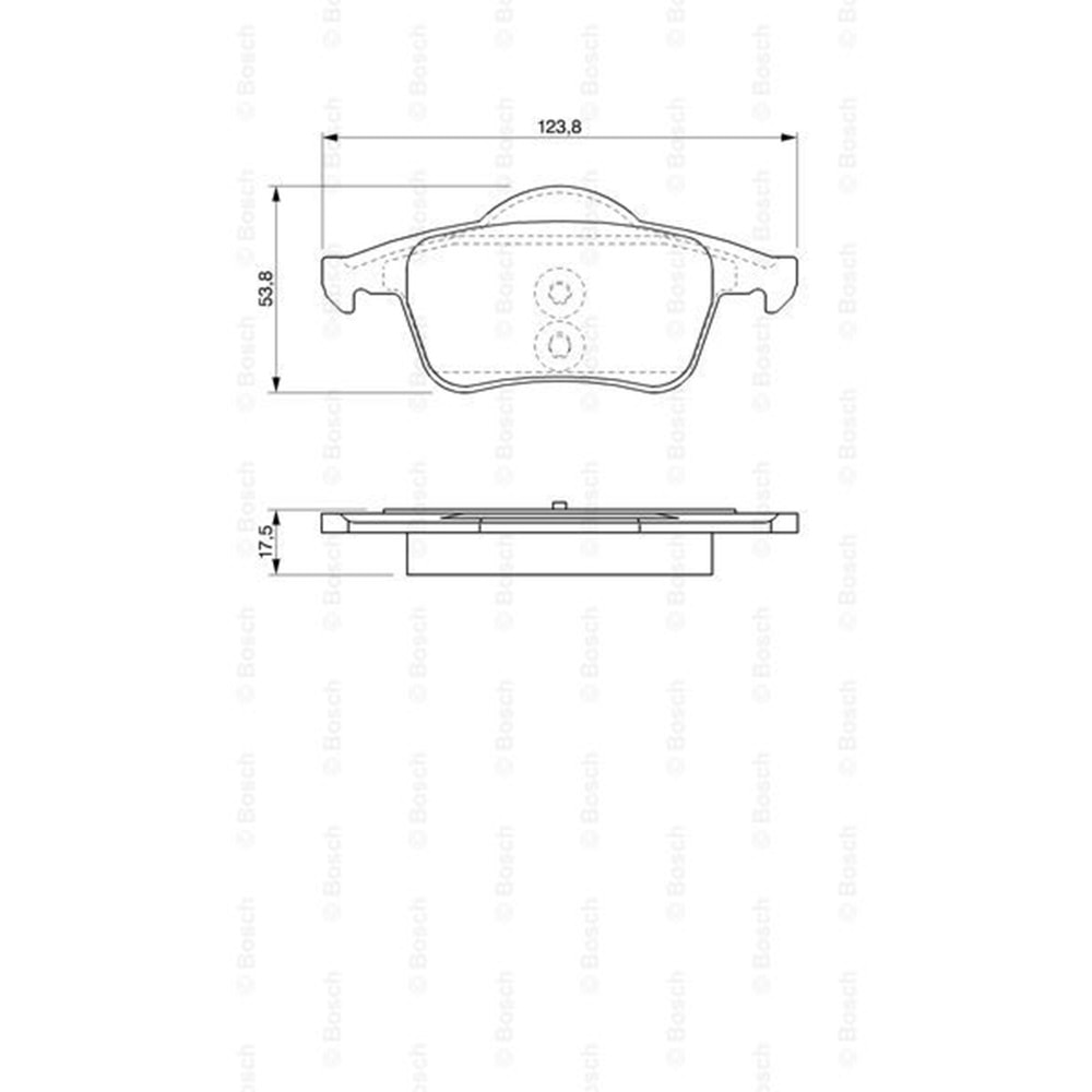 Disk Balata Volvo XC70, V70, S80, S60 Arka - Bosch