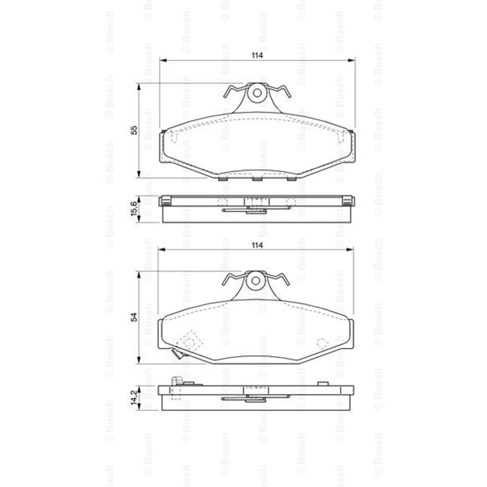 Disk Balata Daiwoo Musso, Korando Arka - Bosch