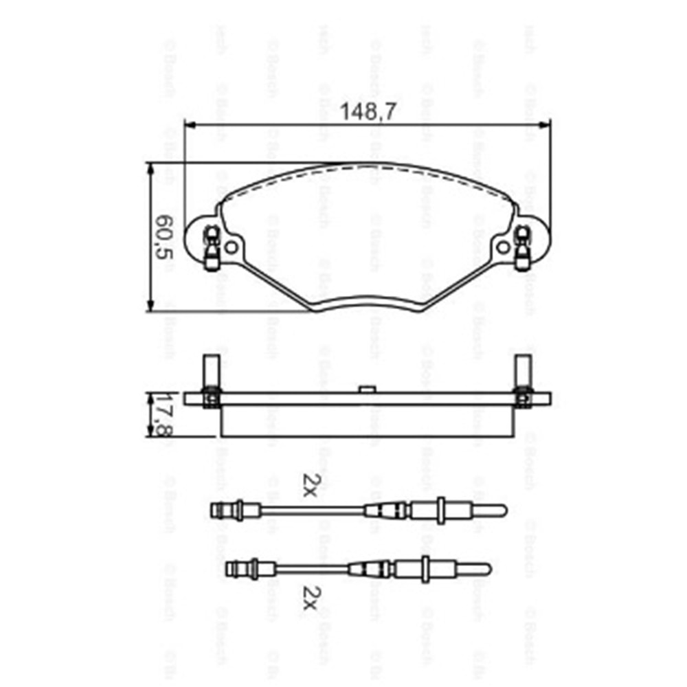 Disk Balata Citroen C5 Ön - Bosch