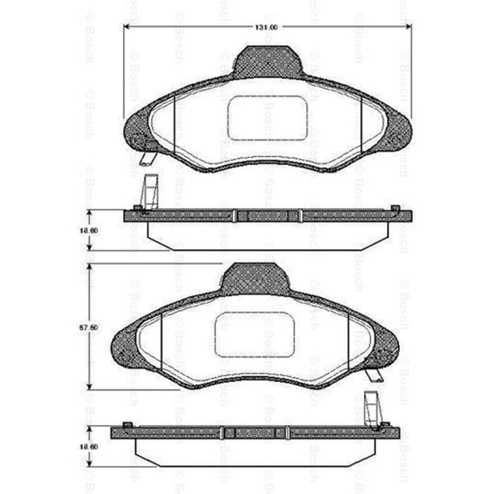 Disk Balata Ford Escort Ön - Bosch