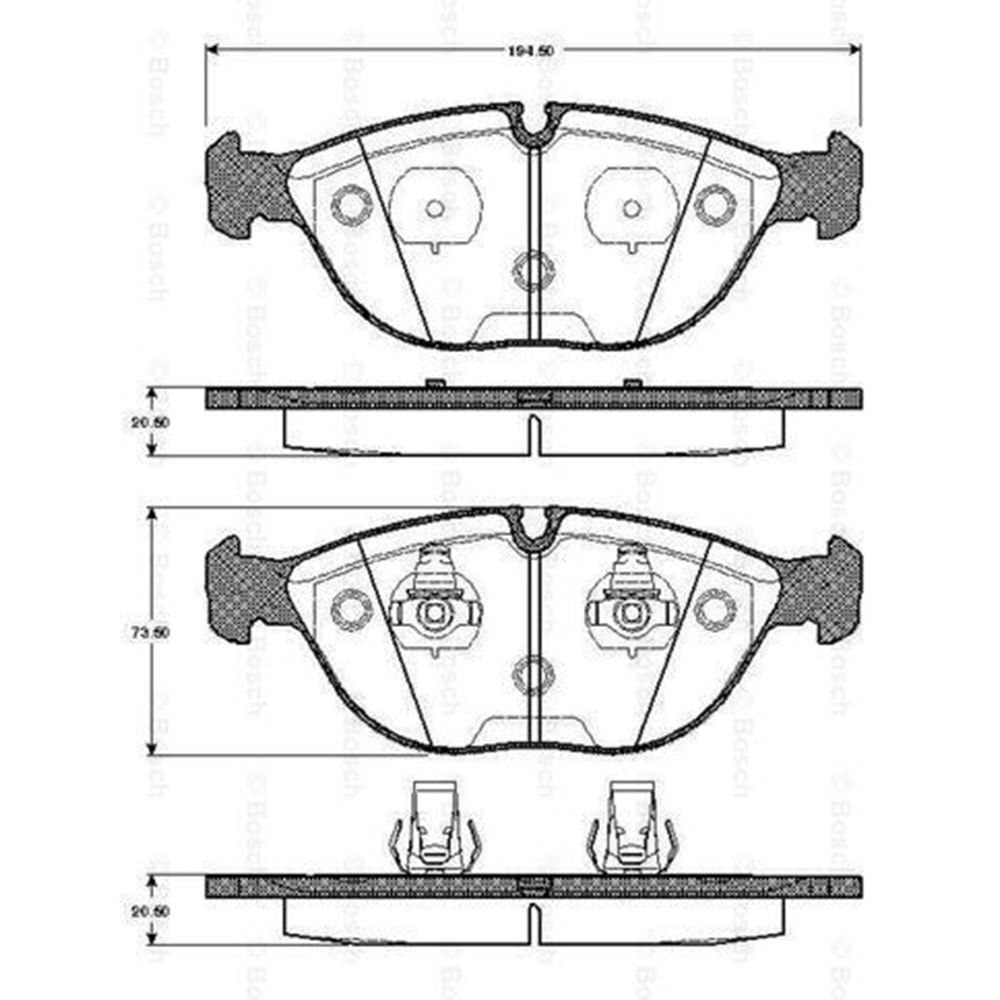 Disk Balata Bmw, Vw, Audi, Mercedes Ön - Bosch