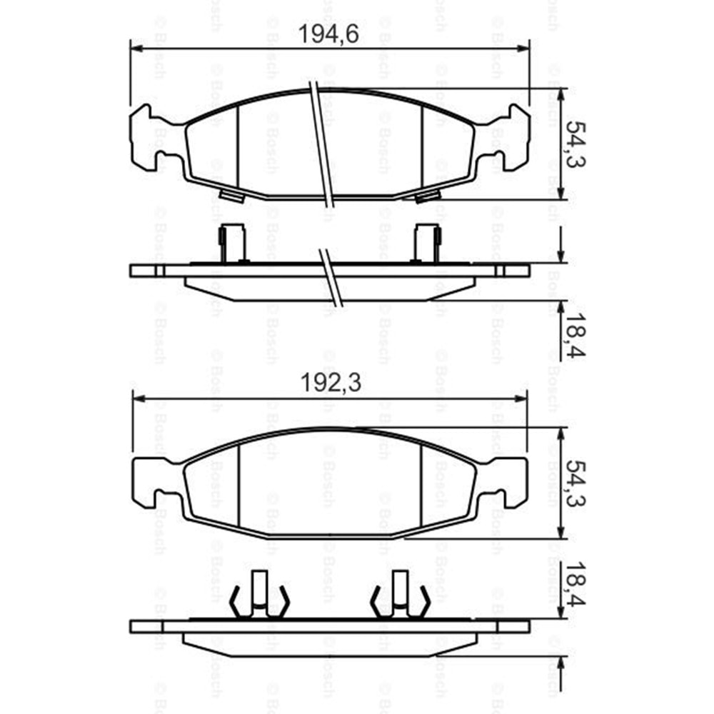 Disk Balata Jeep Grand Cherokee Ön - Bosch