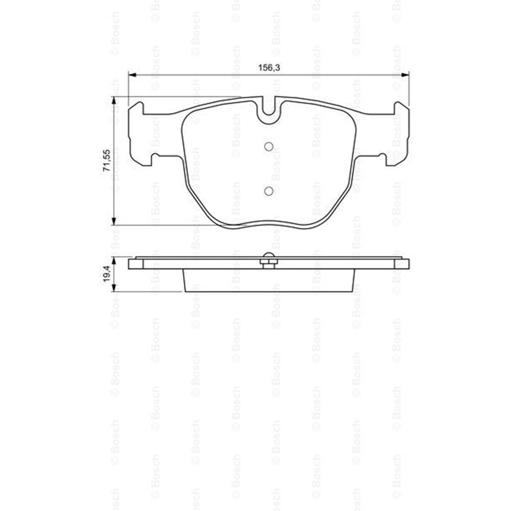 Disk Balata Land Rover, Range Rover III Ön - Bosch