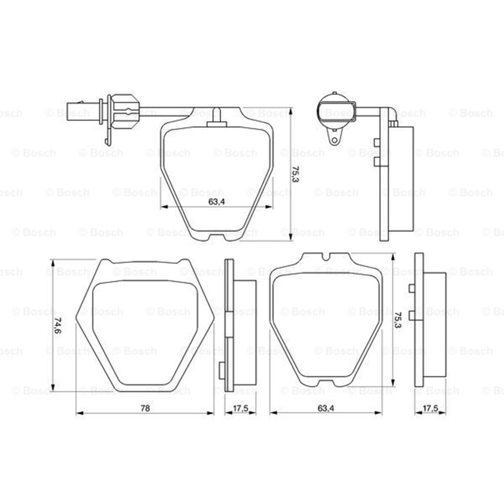 Disk Balata Vw Passat, Audi A6, A4 Ön - Bosch