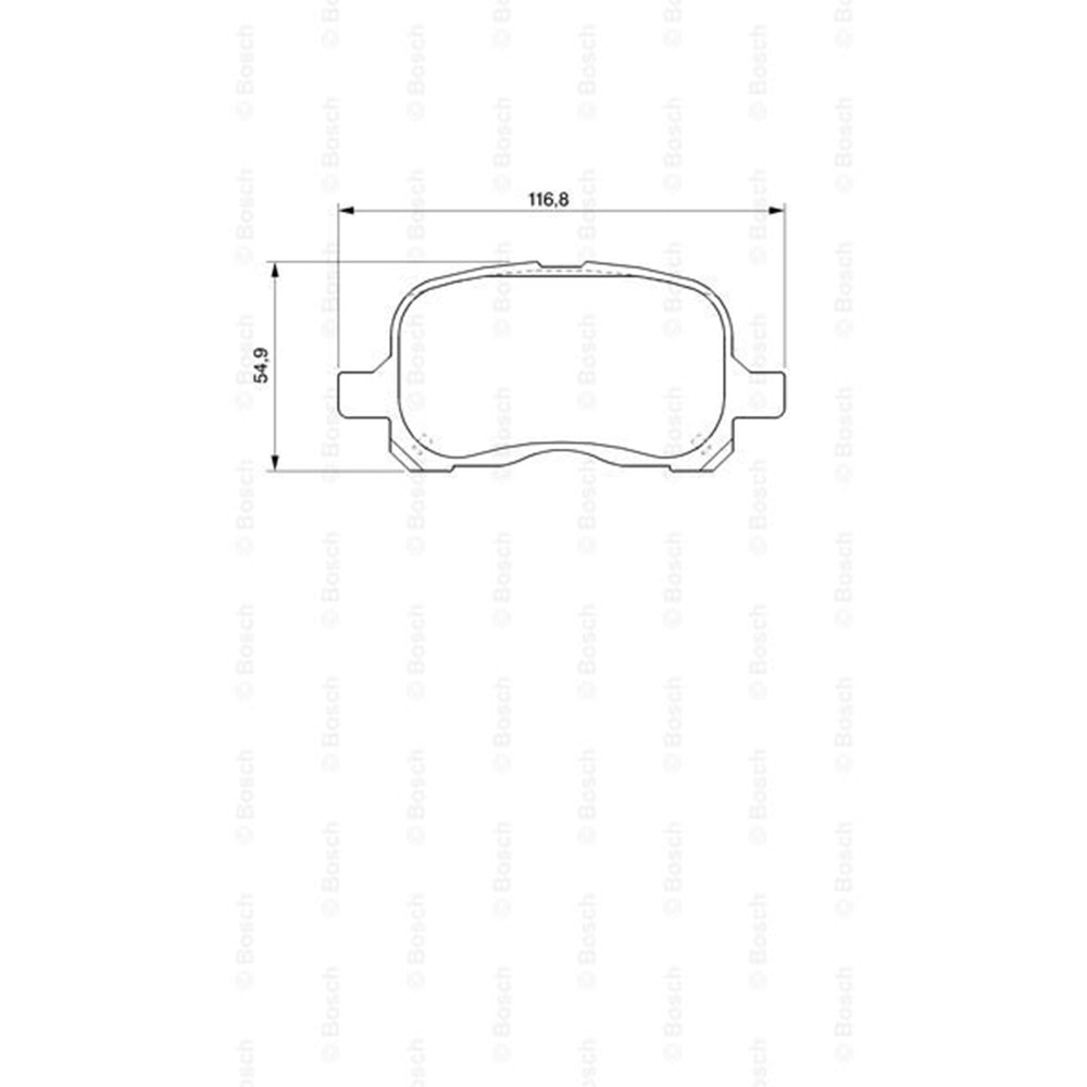 Disk Balata Toyota Corolla 1,4 VVTİ Ön - Bosch