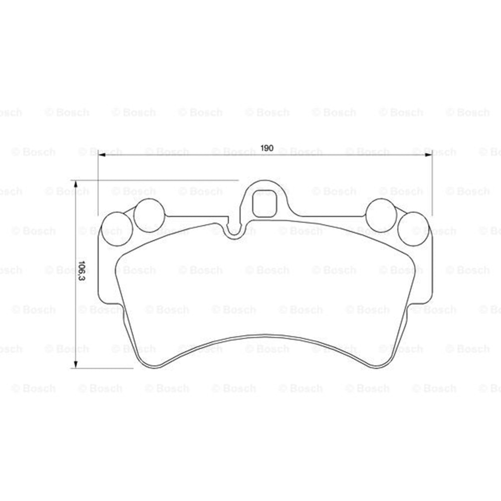 Disk Balata Vw Touareg, Porsche Cayenne, Audi Q7 Ön - Bosch