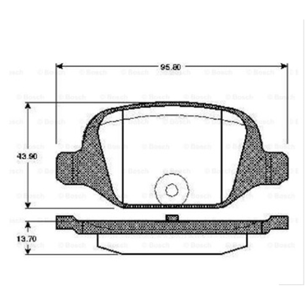 Disk Balata Fiat Punto Arka - Bosch