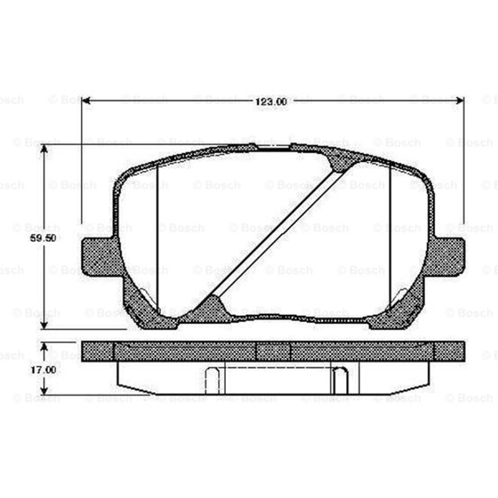 Disk Balata Toyota Avensis Verso Ön - Bosch