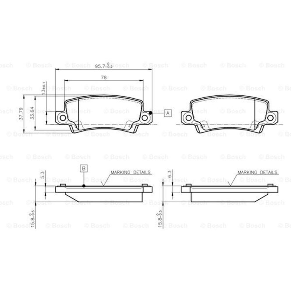 Disk Balata Toyota Corolla VVT Arka - Bosch