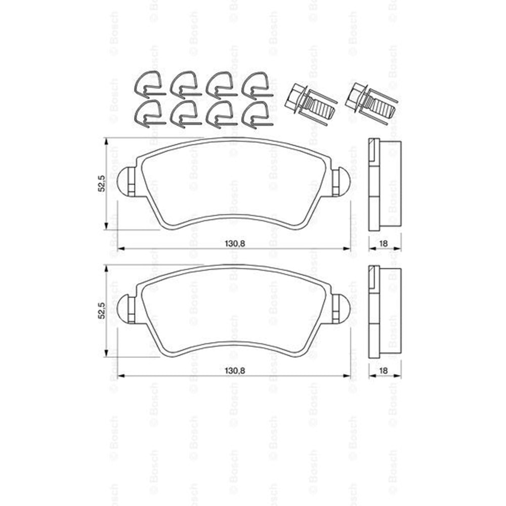 Disk Balata Peugeot 206, 306, Citroen X-Sara Ön - Bosch