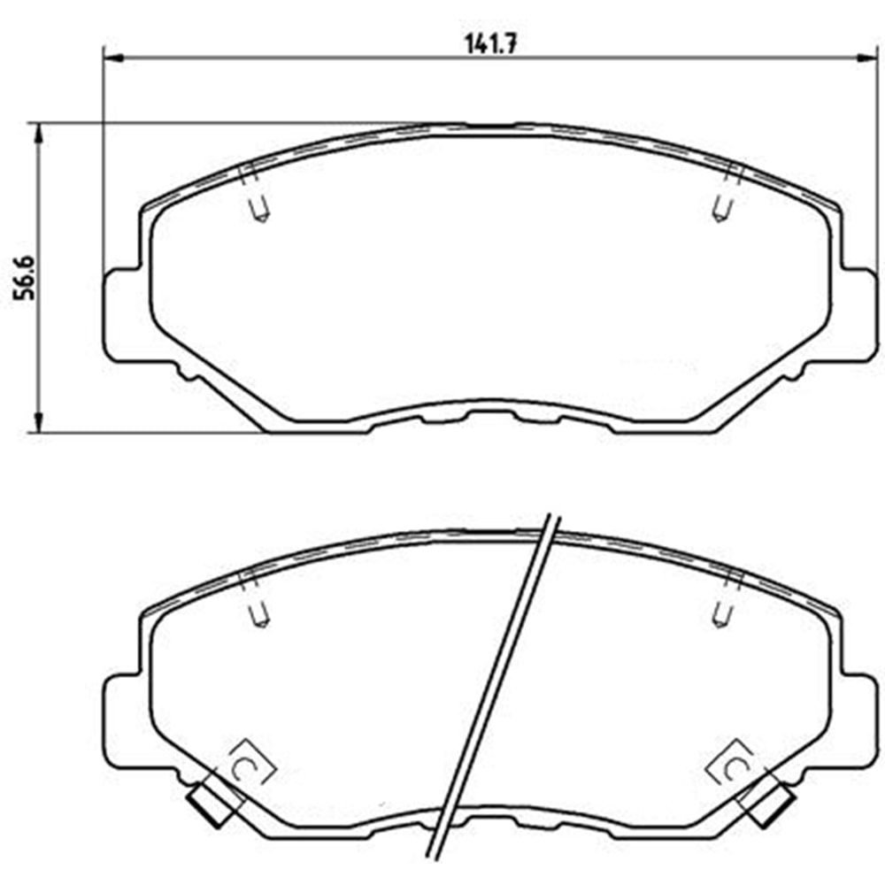 Disk Balata Honda CR-V II, Civic Ön - Bosch