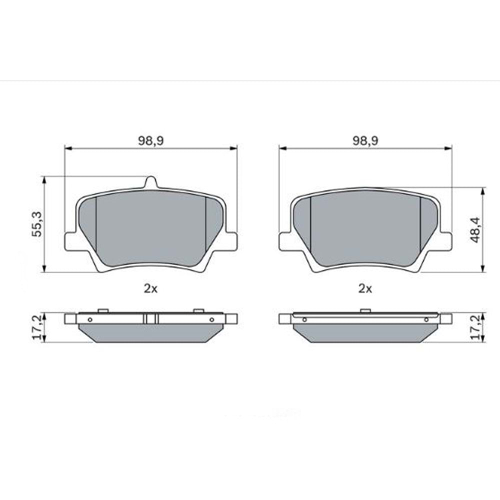 Disk Balata Volvo XC 40 Arka - BOSCH