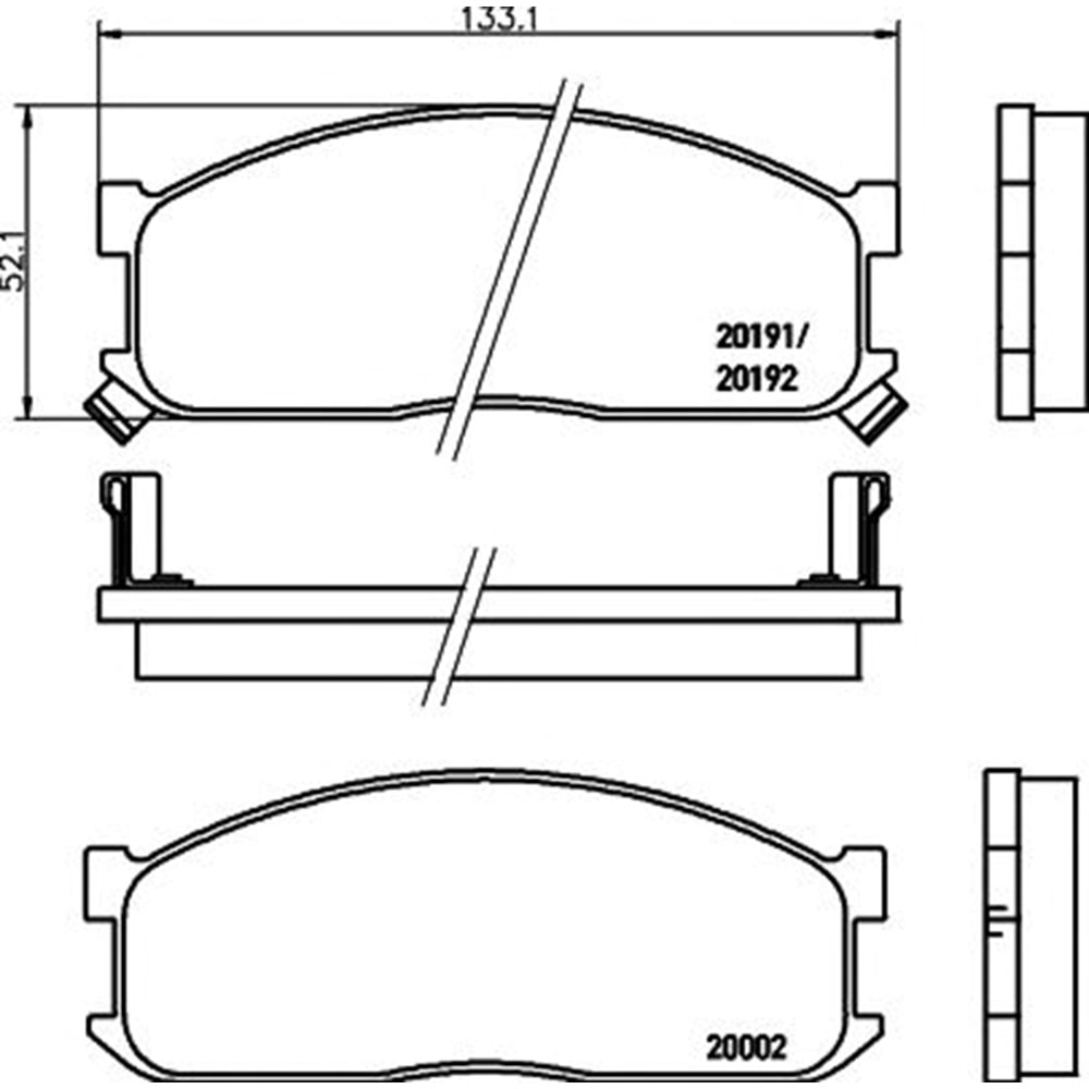 Disk Balata Kia Besta, Mazda E2200 Ön - Bosch