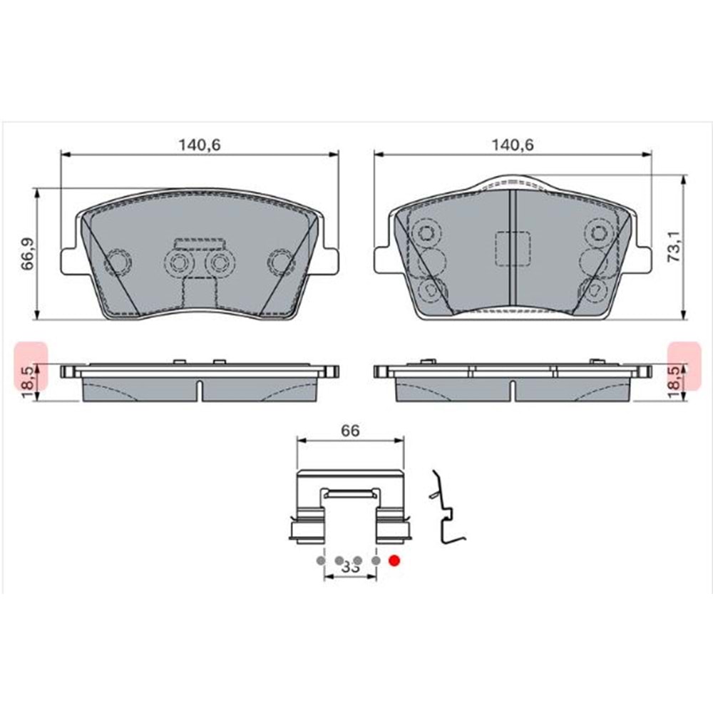 Disk Balata Volvo XC 40 Ön - BOSCH