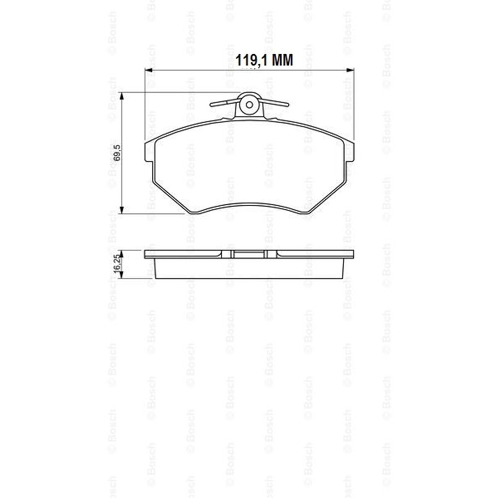 Disk Balata Vw Seat İbiza II, Cordoba Ön - Bosch