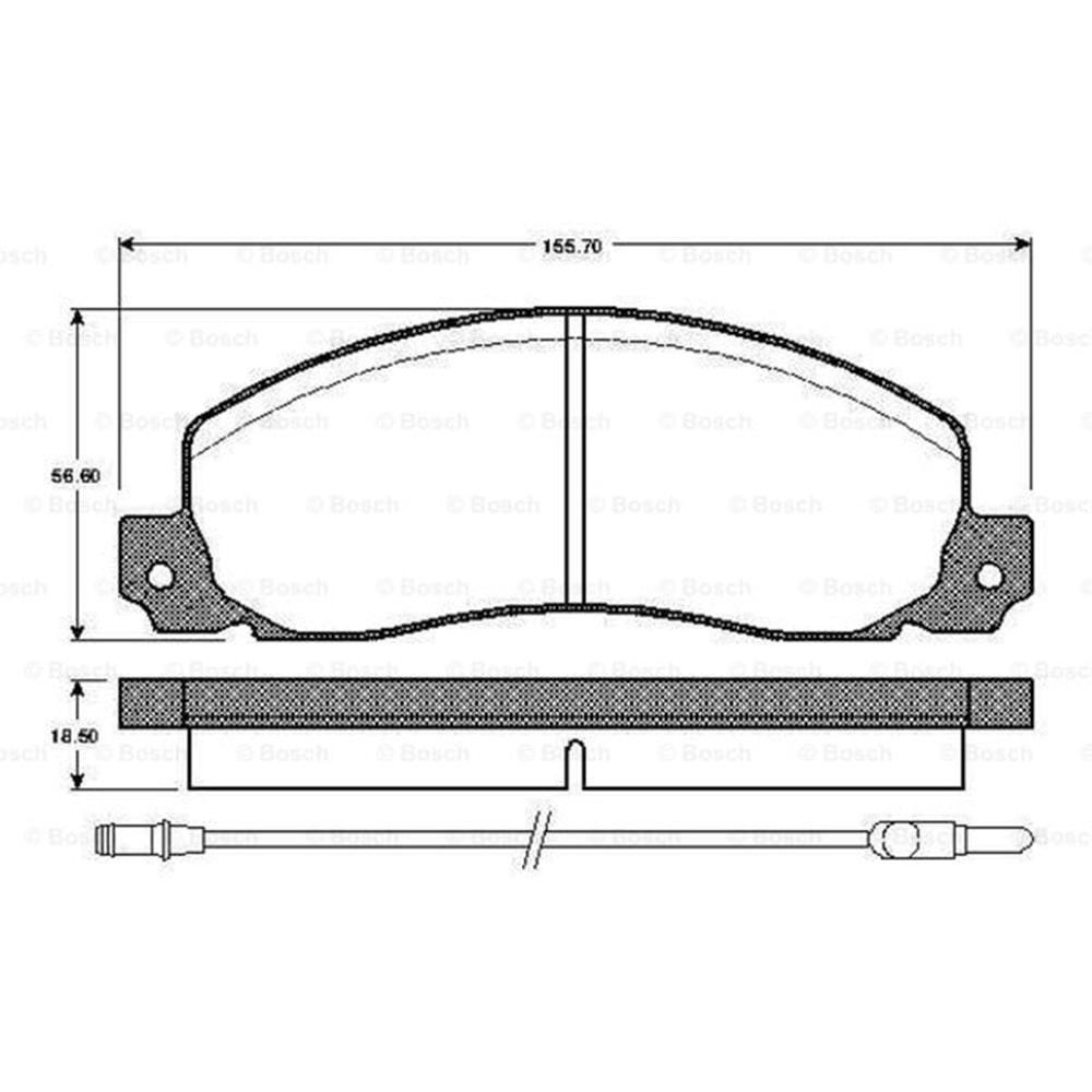 Disk Balata Renault TRAFİC, Opel ARENA Ön - Bosch