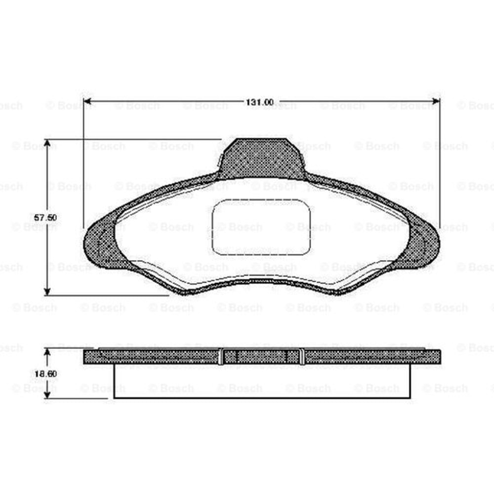 Disk Balata Ford Escort, ORioN Ön - Bosch