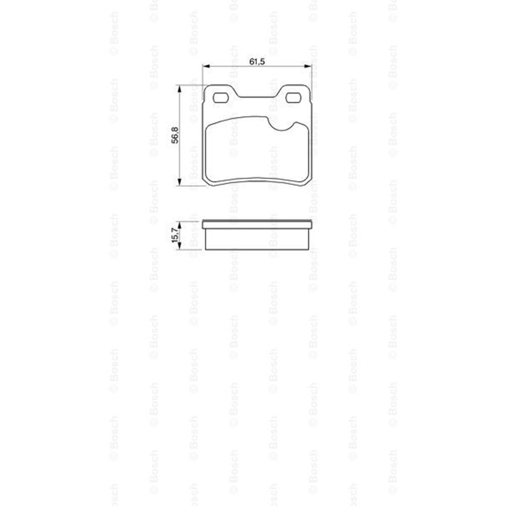 Disk Balata Opel Vectra, Calibra A/B Arka - Bosch