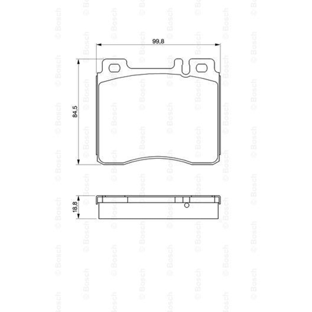 Disk Balata Mercedes 140 S Kasa Ön - Bosch